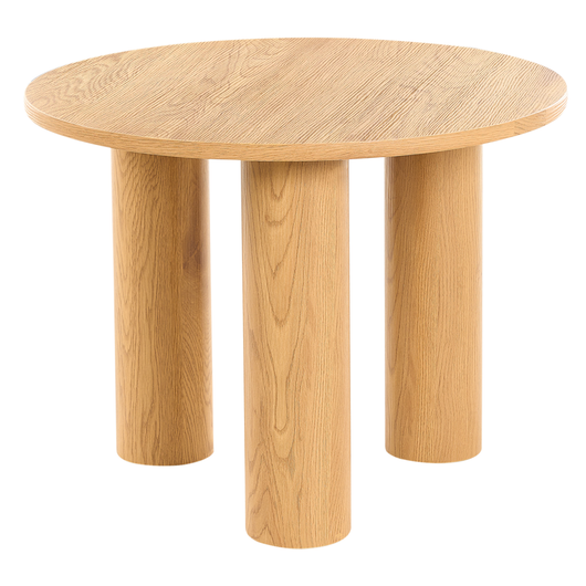 Tavolino da caffè in legno chiaro Legno ingegnerizzato Retrò Rotondo Soggiorno Legno impiallacciato