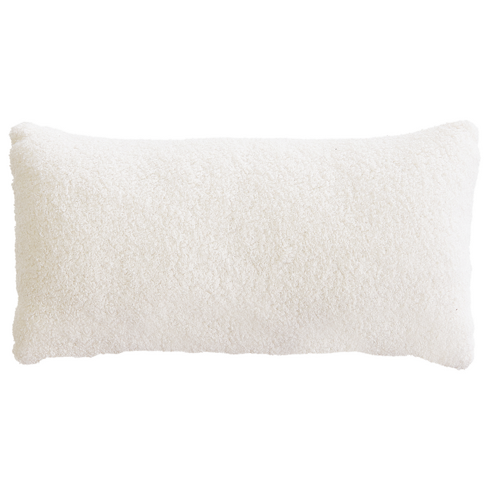 Poltrona Bianco sporco Boucle Tessuto Morbido Nubby Legno Chiaro Gambe Metallo Schienale Curvo Stile Retro Glam Art Decor