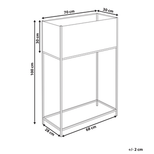 Supporto per fioriera in metallo beige per interni ed esterni
