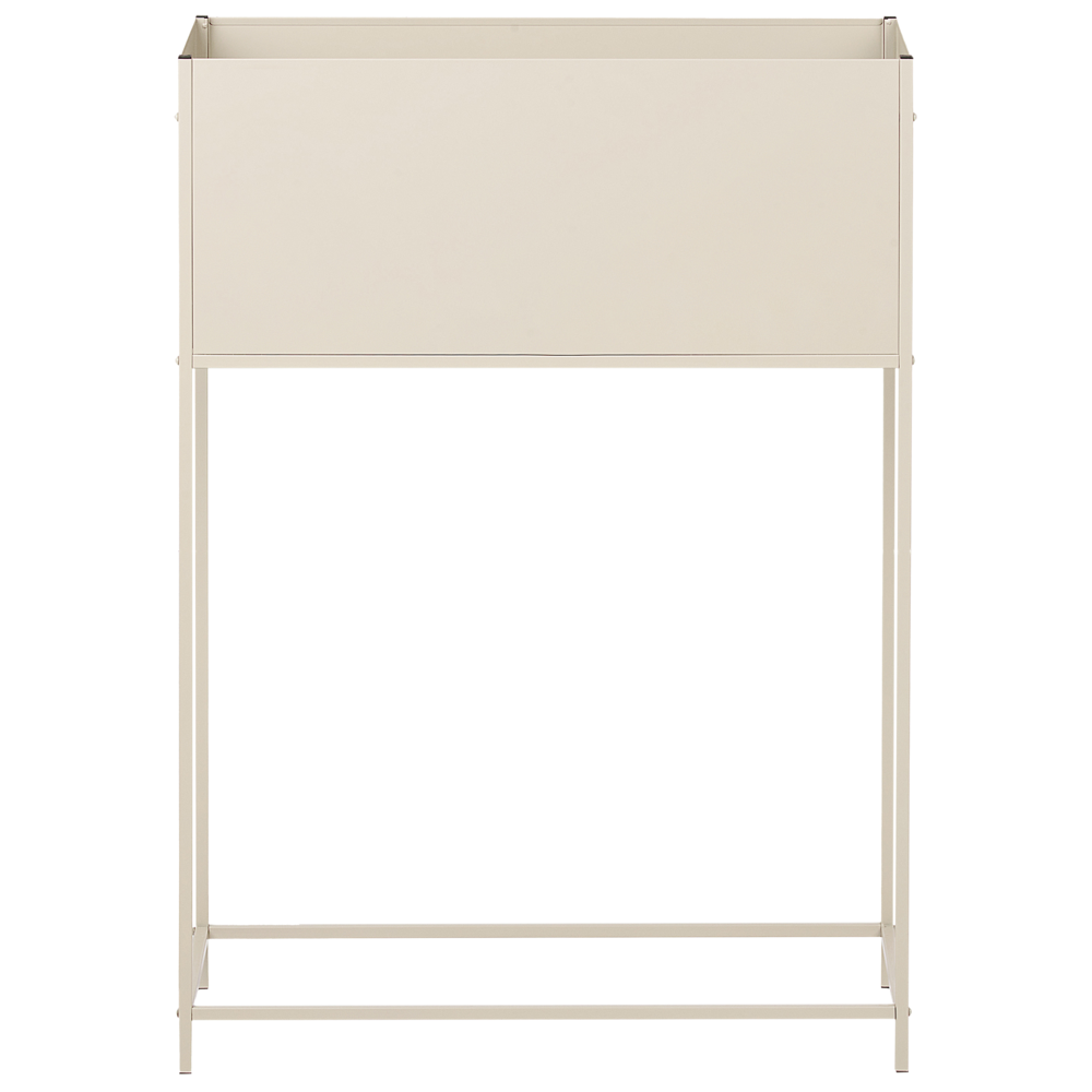 Supporto per fioriera in metallo beige per interni ed esterni