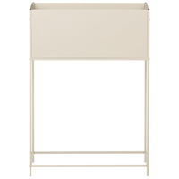 Supporto per fioriera in metallo beige per interni ed esterni