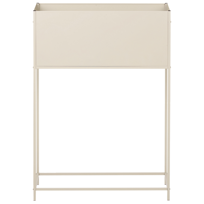Supporto per fioriera in metallo beige per interni ed esterni