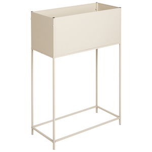 Supporto per fioriera in metallo beige per interni ed esterni