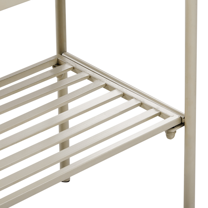 Fioriera da giardino rialzata in metallo beige per piante da interno e esterno