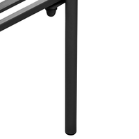 Fioriera da giardino rialzata in metallo nero per piante da interno e esterno