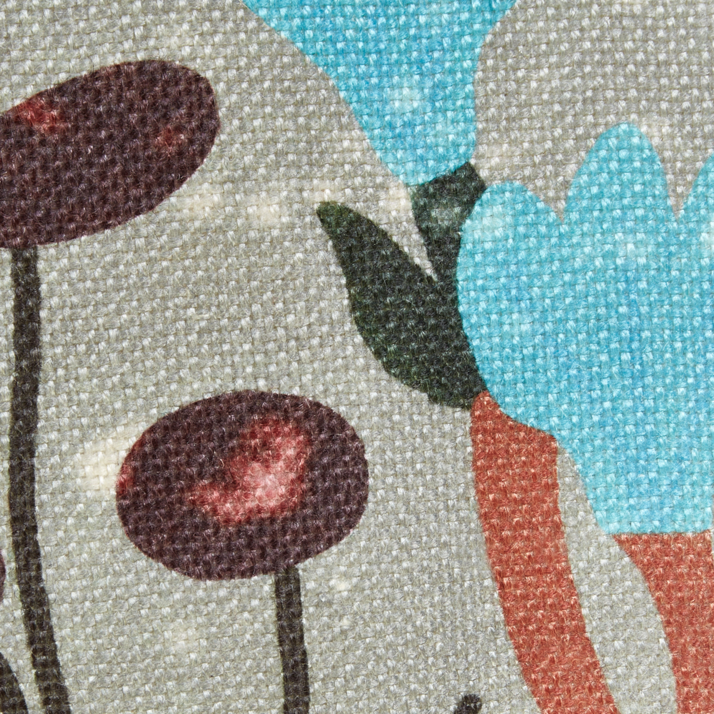 Coperta per picnic multicolore con cinturino con motivo floreale 150 x 200 cm per esterni