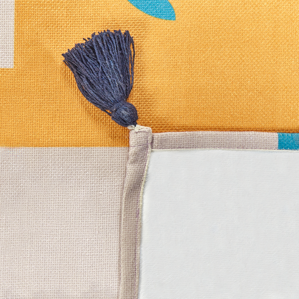 Coperta per picnic multicolore con cinturino con motivo geometrico 150 x 200 cm per esterni