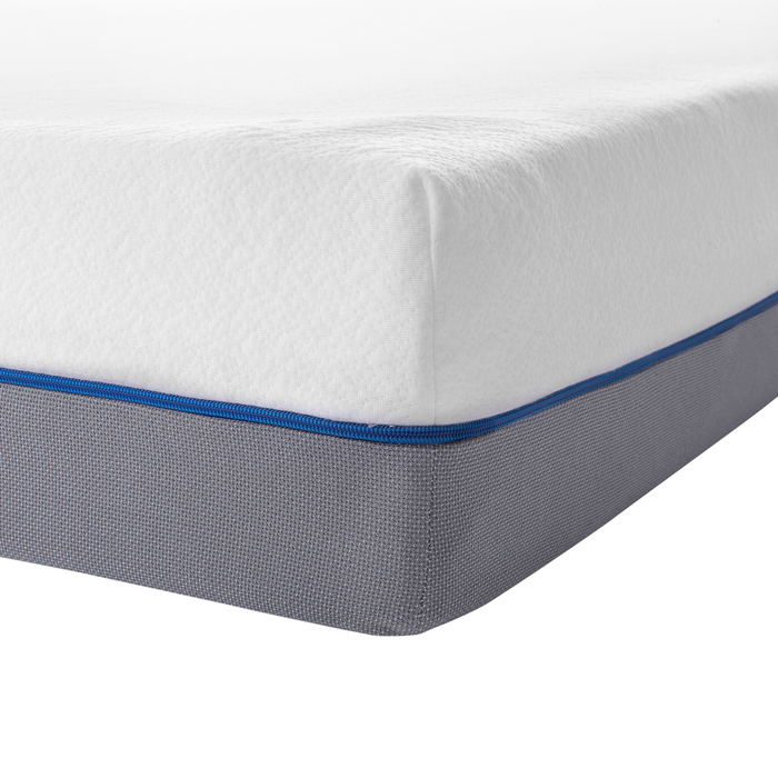 Materasso in memory foam bianco con tessuto grigio 180 x 200 cm medio Firm