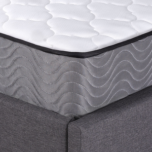 Materasso a molle insacchettate Tessuto bianco 90 x 200 cm EU