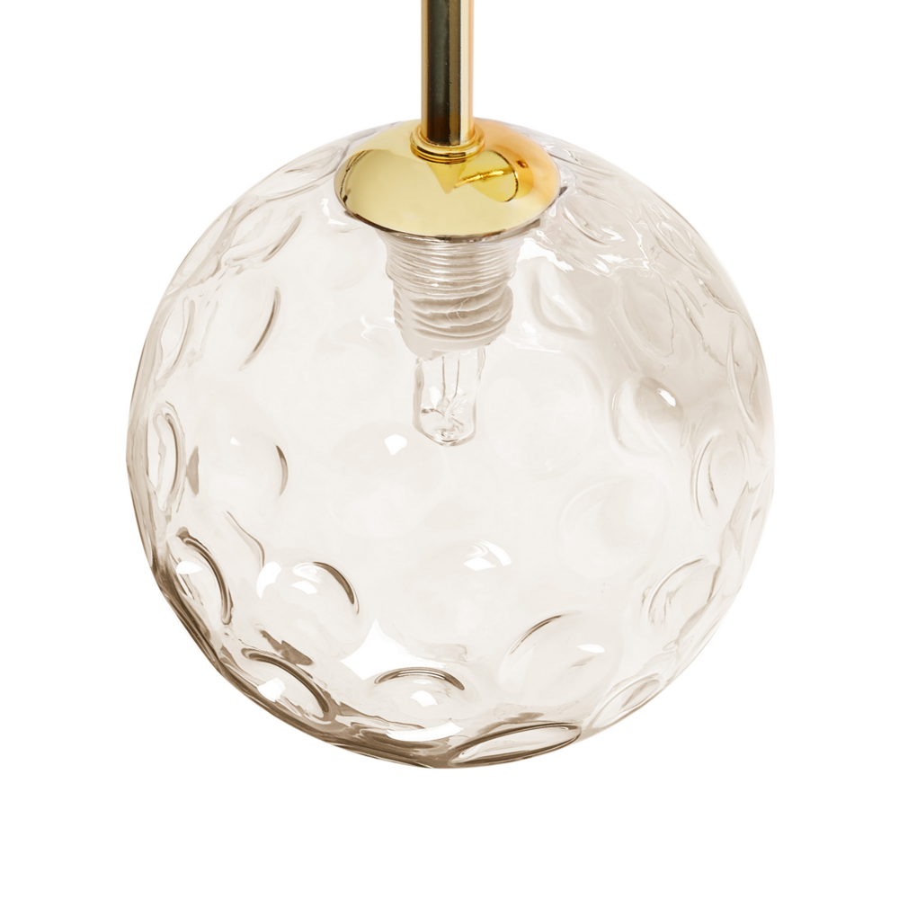 Set di 2 lampade da parete con paralume in vetro beige e metallo dorato stile Industriale moderno