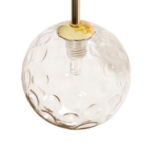 Set di 2 lampade da parete con paralume in vetro beige e metallo dorato stile Industriale moderno