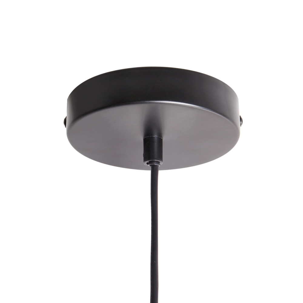 Lampada a sospensione Paralume in metallo ferro nero Illuminazione a sospensione