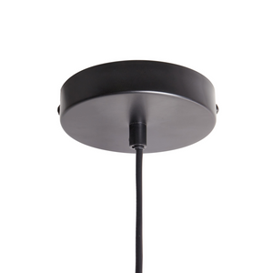 Lampada a sospensione Paralume in metallo ferro nero Illuminazione a sospensione