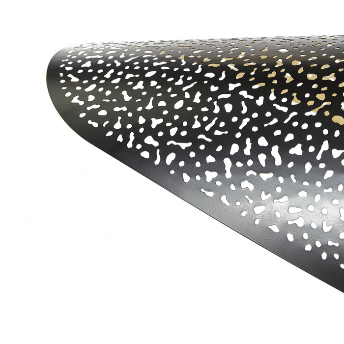 Lampada a sospensione Paralume in metallo ferro nero Illuminazione a sospensione