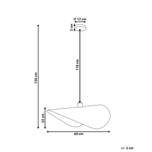 Lampada a sospensione Paralume in metallo ferro nero Illuminazione a sospensione