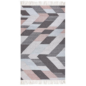 Tappeto di iuta multicolore 80 x 150 cm fatto a mano con nappe stile boho soggiorno camera da letto