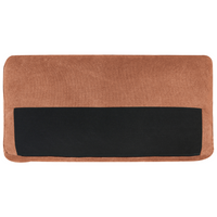 Divano angolare lato destro in Tessuto imbottito rosso chiaro con Cuscini 3 posti stile moderno minimalista