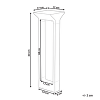 Lampada dissuasore da giardino a LED per sentieri 60 cm in alluminio nero stile moderno