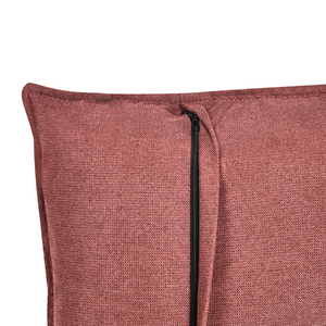 Divano bordeaux rivestito in tessuto con struttura in legno Soggiorno 3 posti