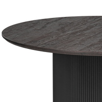 Tavolo da pranzo con piano in MDF nero ⌀ 120 cm con base a piedistallo Mobili da sala da pranzo moderni