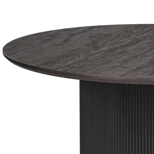 Tavolo da pranzo con piano in MDF nero ⌀ 120 cm con base a piedistallo Mobili da sala da pranzo moderni