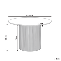 Tavolo da pranzo con piano in MDF nero ⌀ 120 cm con base a piedistallo Mobili da sala da pranzo moderni