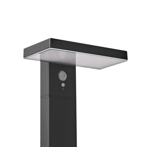Lampada dissuasore da giardino a LED per sentieri 50 cm in alluminio nero stile moderno