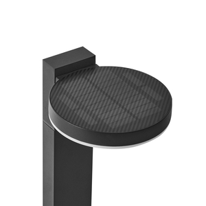 Lampada dissuasore da giardino a LED per sentieri 50 cm in alluminio nero stile moderno