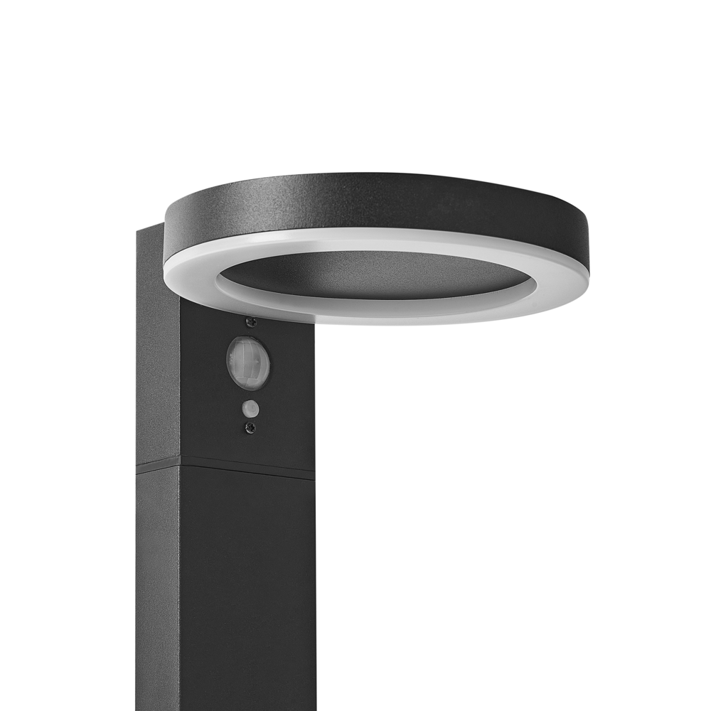 Lampada dissuasore da giardino a LED per sentieri 50 cm in alluminio nero stile moderno