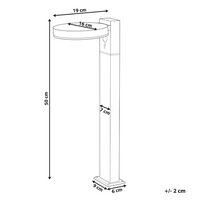 Lampada dissuasore da giardino a LED per sentieri 50 cm in alluminio nero stile moderno