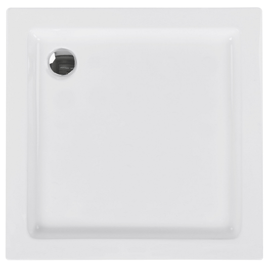 Piatto doccia con scarico Bianco Acrilico ABS Materiale sintetico 90 x 90 x 5 cm Minimalista