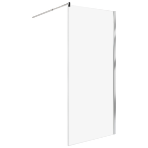 Schermo doccia in vetro temperato Box senza porte per bagno argento 90 x 190 design moderno