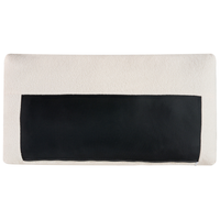 Divano angolare destro Rivestimento in bouclé bianco Gambe in legno Elegante