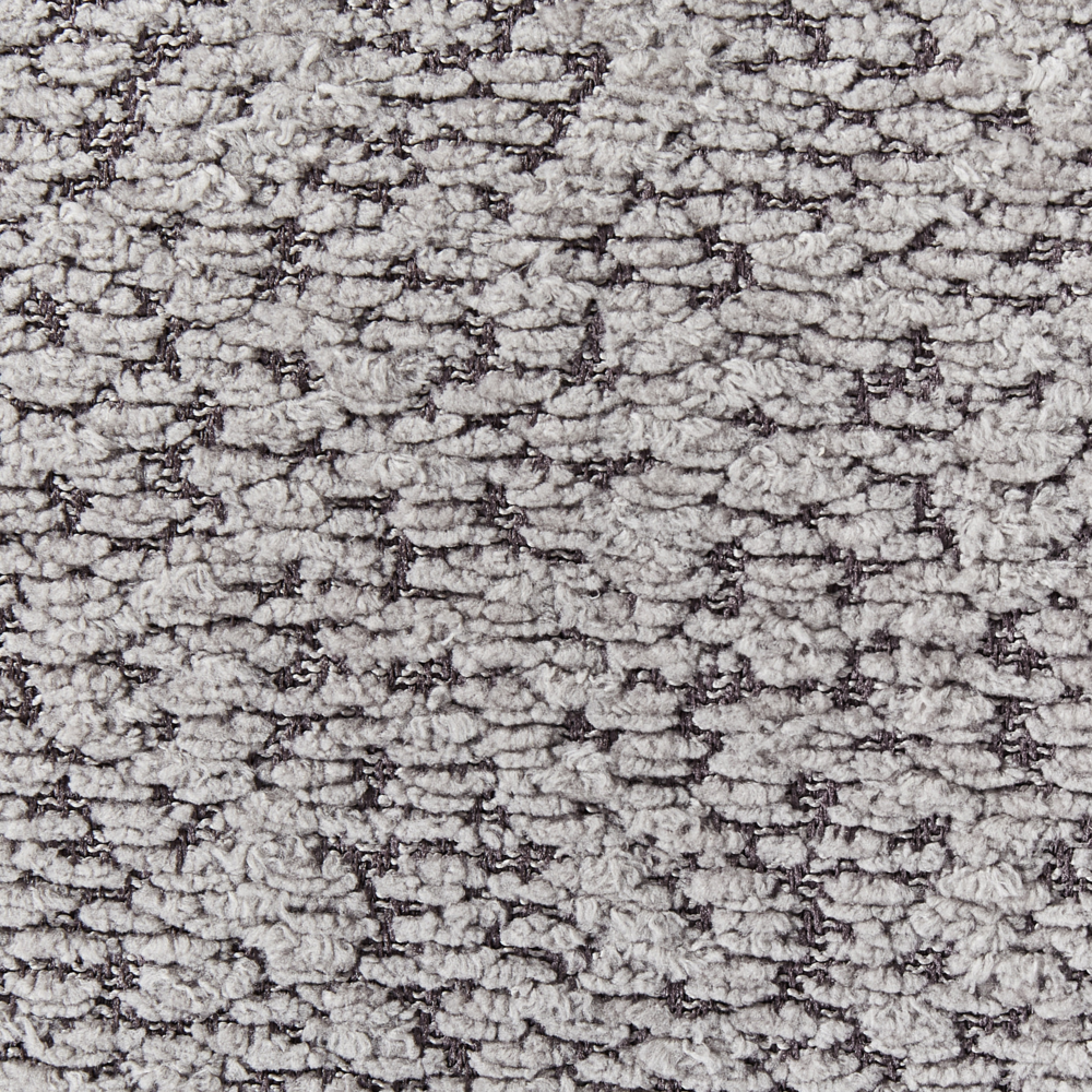 Set di 2 sedie da pranzo Struttura in legno di gomma scuro Seduta in bouclé grigio Design retrò senza braccioli