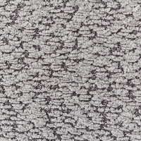 Set di 2 sedie da pranzo Struttura in legno di gomma scuro Seduta in bouclé grigio Design retrò senza braccioli