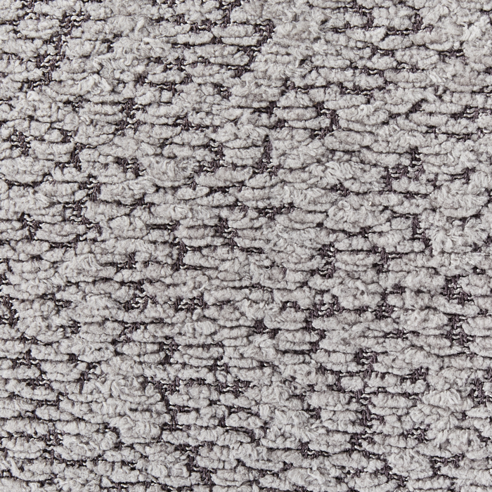 Set di 2 sedie da pranzo Struttura in legno di gomma scuro Seduta in bouclé grigio Design retrò senza braccioli