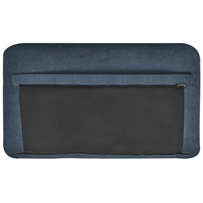 Divano letto 3 posti in tessuto blu marino con funzione Sleeper stile moderno