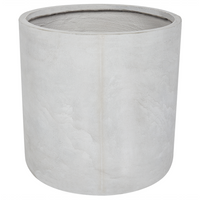 Vaso per piante in argilla grigio 51 x 51 x 50 cm per interni ed esterni resistente alle intemperie