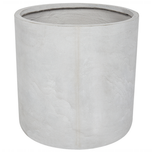 Vaso per piante in argilla grigio 51 x 51 x 50 cm per interni ed esterni resistente alle intemperie