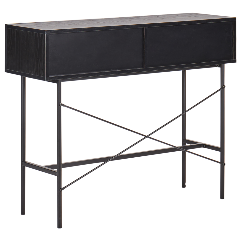 Consolle a 3 cassetti Nero  stile moderno