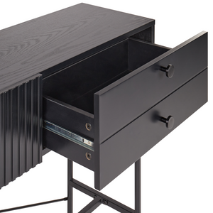 Consolle a 3 cassetti Nero  stile moderno