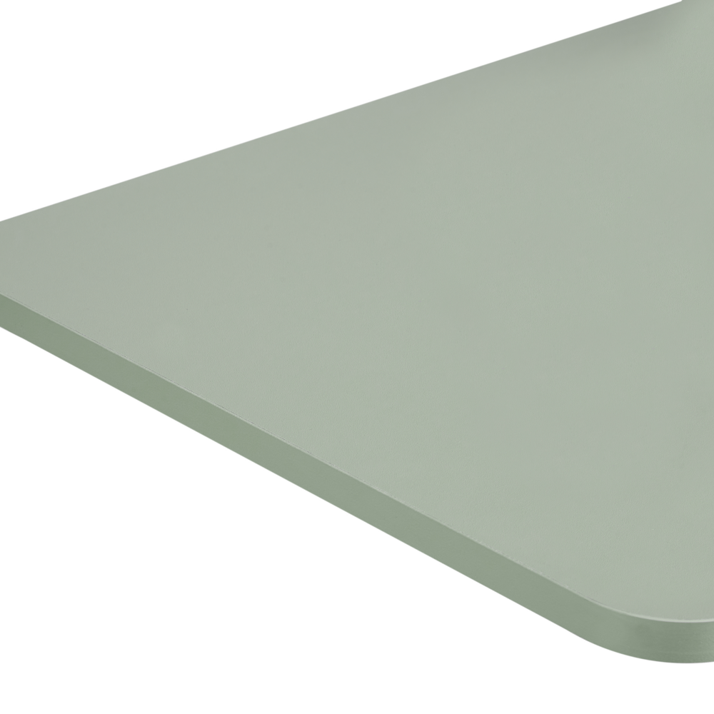 Scrivania per laptop in piedi regolabile manualmente telaio in acciaio verde chiaro 70 x 40 cm struttura in acciaio verniciato a polvere