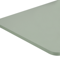 Scrivania per laptop in piedi regolabile manualmente telaio in acciaio verde chiaro 70 x 40 cm struttura in acciaio verniciato a polvere