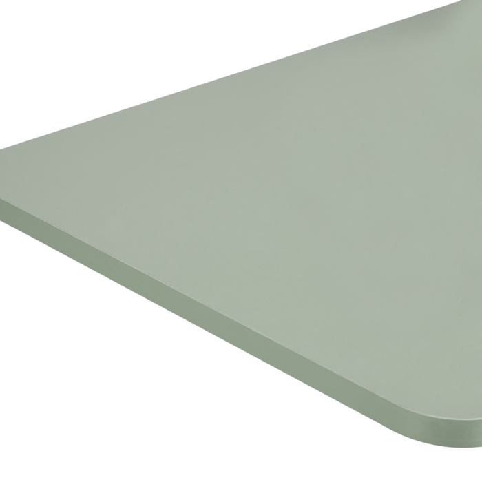 Scrivania per laptop in piedi regolabile manualmente telaio in acciaio verde chiaro 70 x 40 cm struttura in acciaio verniciato a polvere