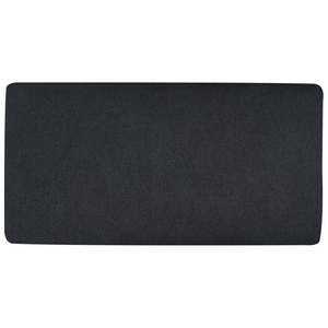 Divano a 2 posti con gambe in metallo Tessuto nero lato destro schienale imbottito moderno e minimalista