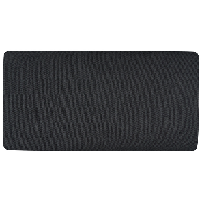 Divano a 2 posti con gambe in metallo Tessuto nero lato destro schienale imbottito moderno e minimalista