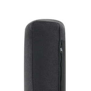 Divano a 2 posti con gambe in metallo Tessuto nero lato sinistro schienale imbottito moderno e minimalista