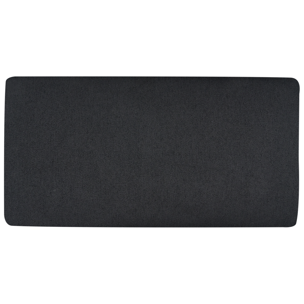 Divano a 2 posti con gambe in metallo Tessuto nero lato sinistro schienale imbottito moderno e minimalista