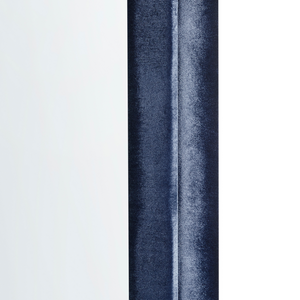 Specchio da parete blu scuro con cornice in MDF, vetro 60 x 160 cm, forma irregolare, pezzo decorativo da parete, stile moderno.