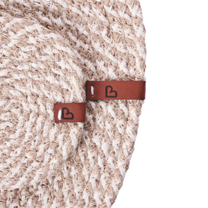 Set di 12 tovagliette e sottobicchieri in iuta naturale fatti a mano 35/10 cm naturale stile boho